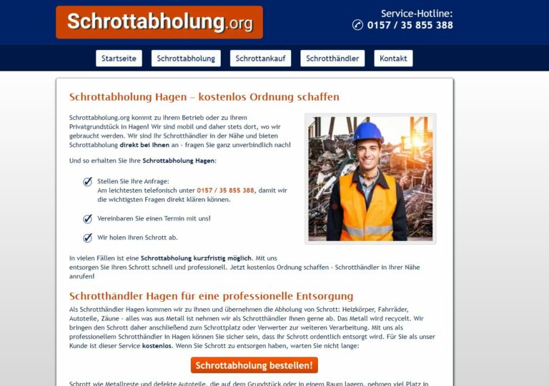 Die Altmetallabholung Hagen macht es Ihnen leicht, Ihr Altmetall loszuwerden