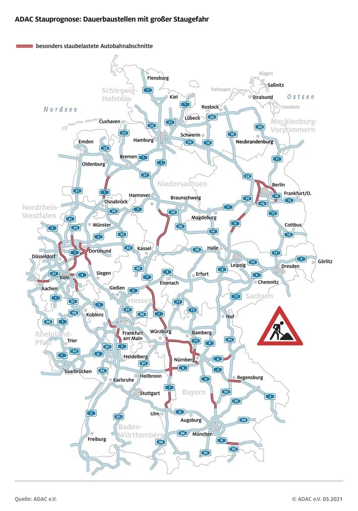 Reiseverkehr nimmt an Pfingsten Fahrt auf ADAC Stauprognose für 21. bis 24. Mai