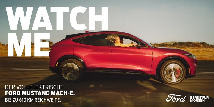 Neue Werbekampagne für vollelektrischen Mustang Mach-E