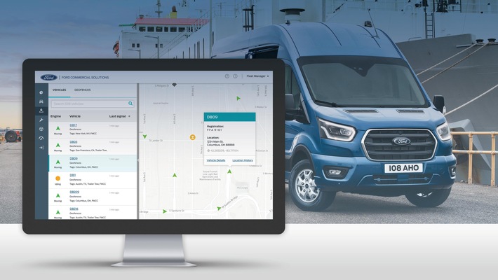 Ford Telematics mit neuer „Multi-Make“-Funktion und App-Ergänzung bietet mehr Effizienz für Flottenmanager