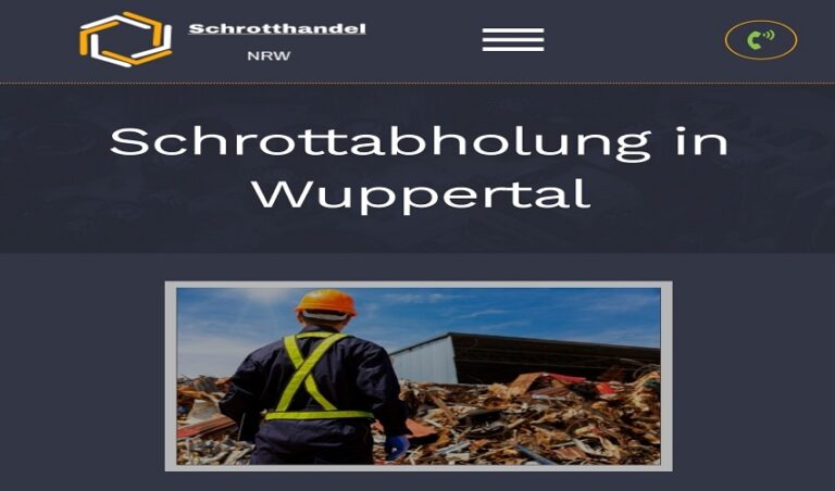 Kostenlose Schrottabholung in Wuppertal und (Ruhrgebiet) Schnelle Hilfe beim Schrott loswerden