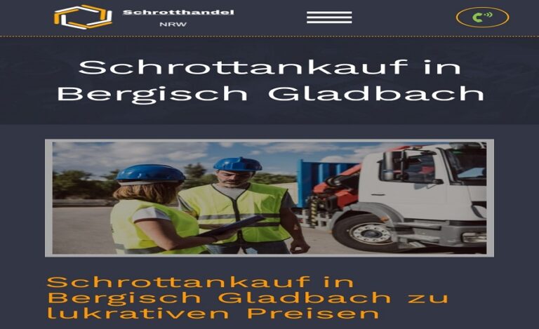 Schrottankauf Bergisch Gladbach Freuen Sie sich über die fairen Preise