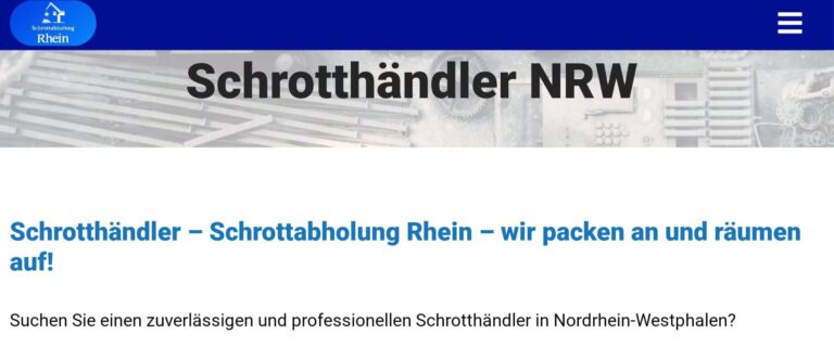 Sie suchen einen Schrotthändler in Nordrhein-Westfalen?