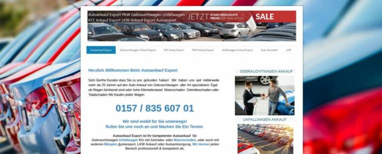 Autoankauf Oberhausen für den Export: So funktioniert’s! | auto-ankauf-exports.de