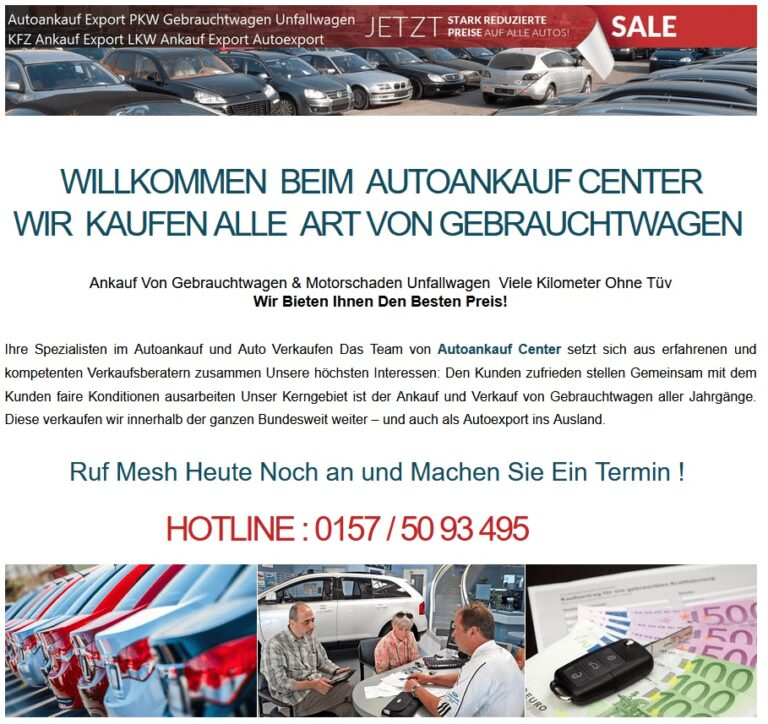 Unkonventioneller Autoankauf in Darmstadt