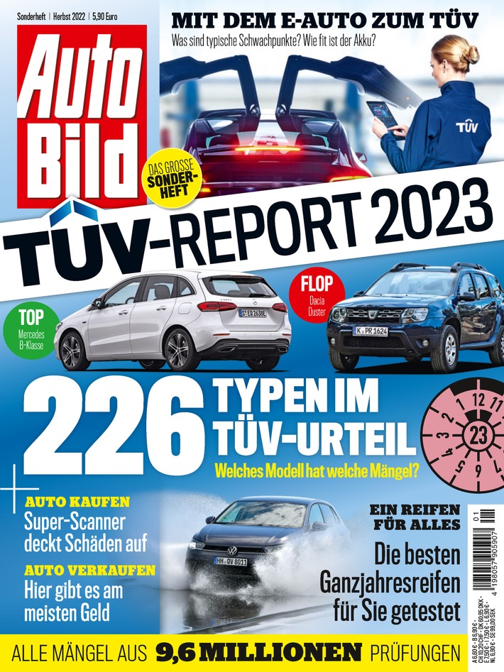 Gebrauchtwagen im Check: Autobild TÜV-Report 2023 erschienen