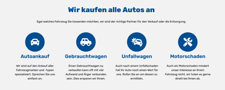 Motorschadenankauf Langenfeld! Wir kaufen alle gängigen Automarken und -modelle an