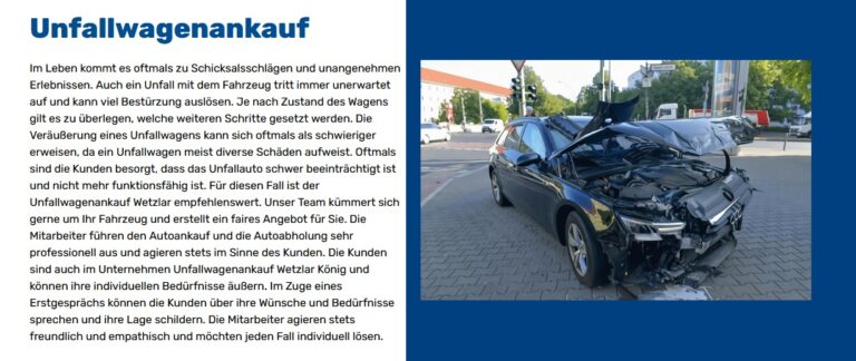 Wetzlar – Unfallwagen verlässlich bewerten lassen durch Auto-ankauf-24
