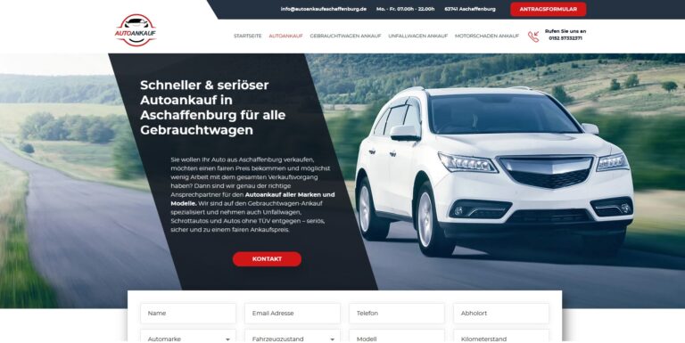 Autoverkaufen in Aschaffenburg? Professioneller Rundumservice für den Gebrauchtwagen