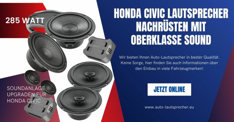 Der perfekte Soundtrack: Honda Civic mit Spitzenlautsprechern