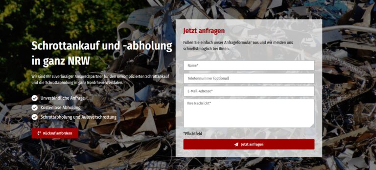 Schrottabholung-NRW24.de: Ihr Partner für Schrottentsorgung in Aachen