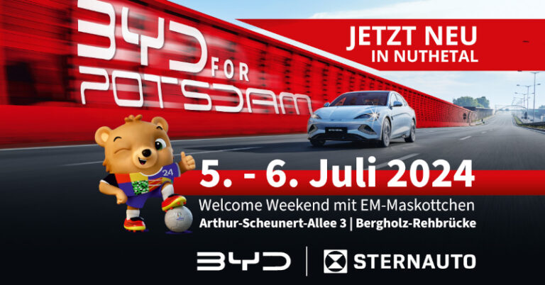 STERNAUTO bringt BYD nach Potsdam: Neuer Store öffnet