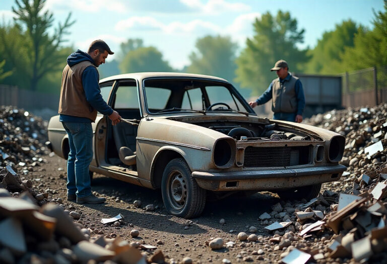 Schrottauto entsorgen: Wie Umwelt, Recycling und Geld verdienen zusammenpassen